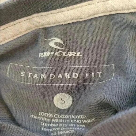 Ripcurl Men's Gray Graphic Crew Neck Short Sleeve T-Shirt - Picture 6 of 6